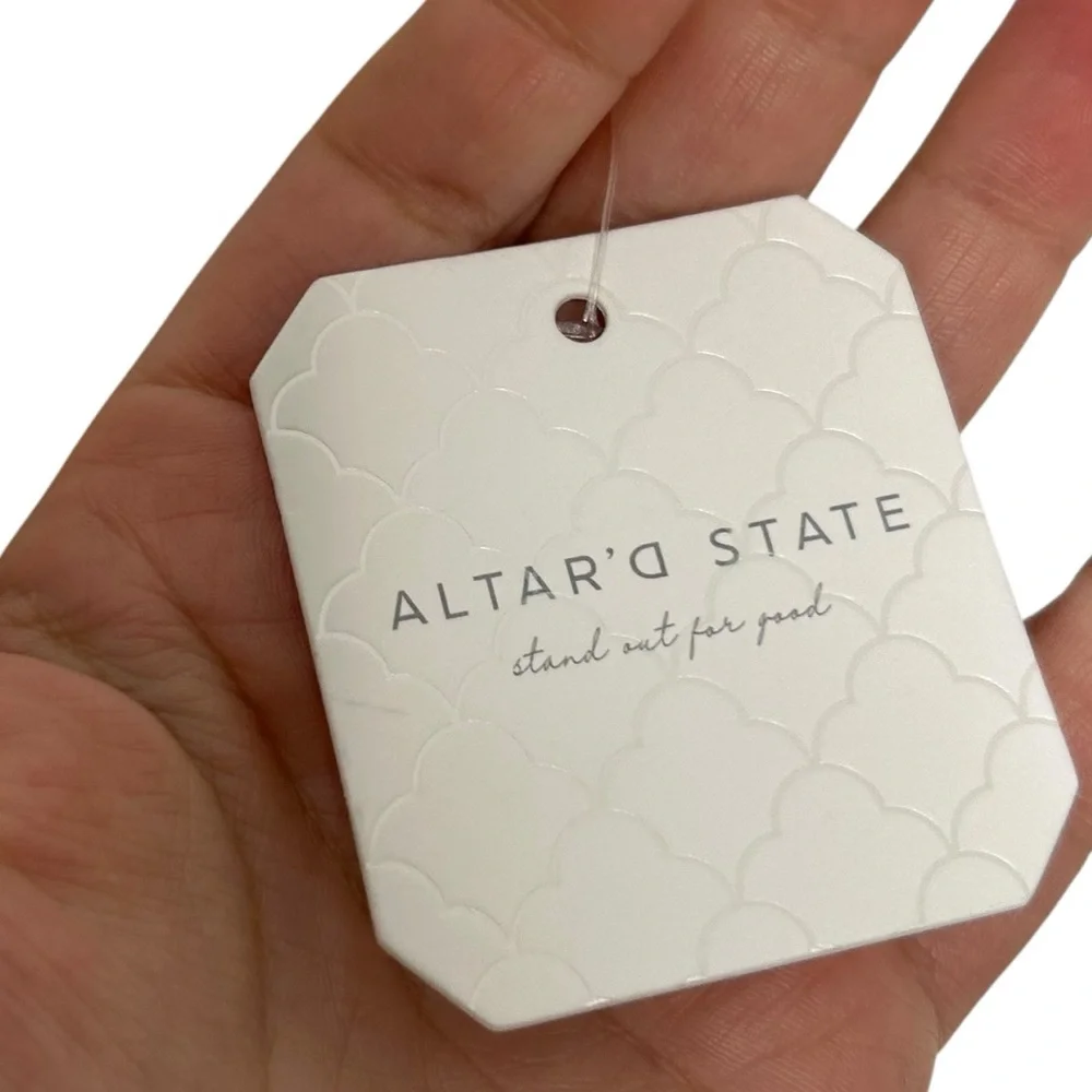 Altar'd State Sky Floral Midi Tiered Skirt Ivory Pink Floral Women’s Size XL - Picture 3 of 8